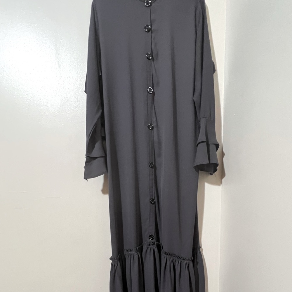 Dark gray maxi dress